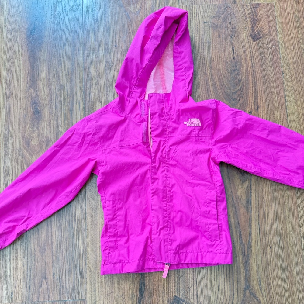 The North Face Pink Hooded Rain Jacket